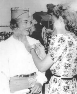 Blake at the WASP pilot training graduation in 1943.