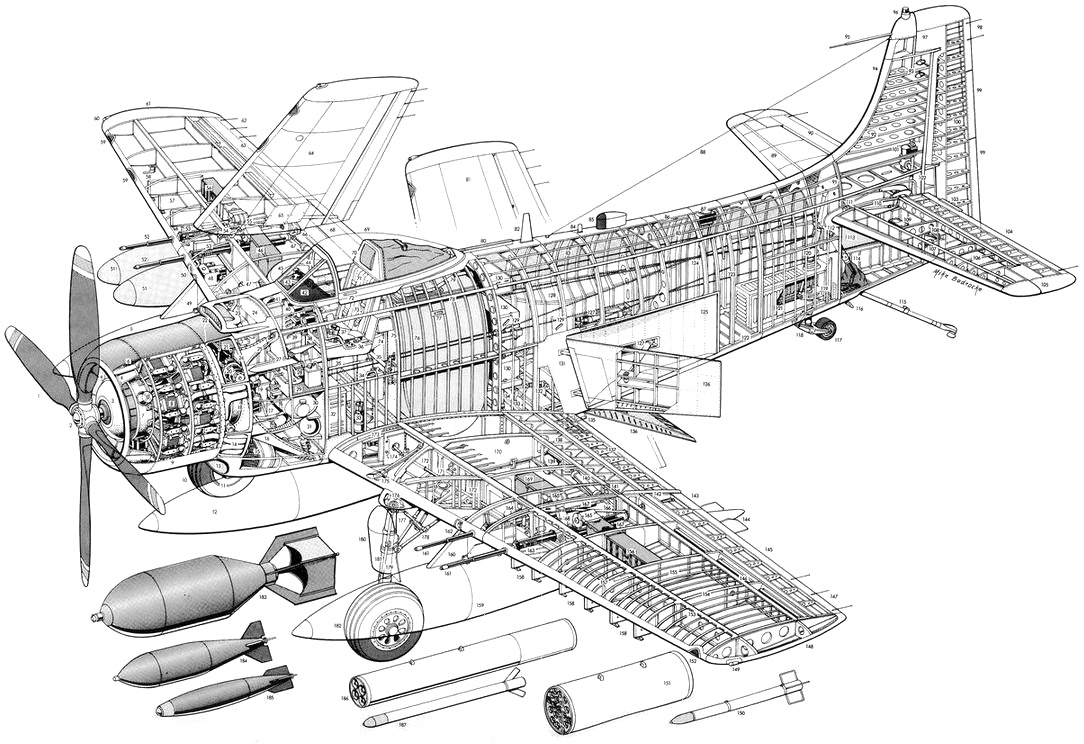 Douglas A-1 Skyraider PDF eBook & Manuals | AirWingMedia.com