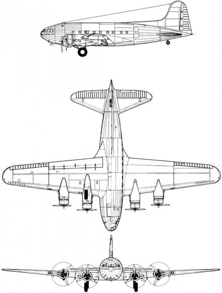 Boeing 307 Stratoliner Diagram
