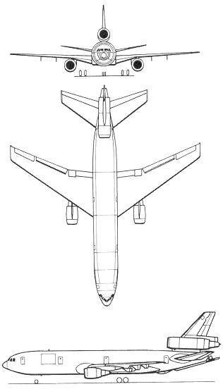 McDonnell-Douglas KC-10 Diagram